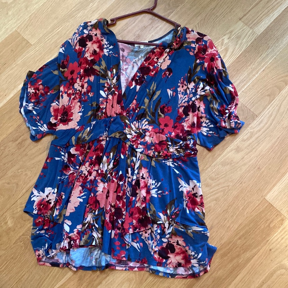 Kiyonna Size 2 Floral Blouse